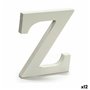 Lettre Z Bois Blanc (1,8 x 21 x 17 cm) (12 Unités)