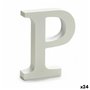 Lettre P Bois Blanc (2 x 16 x 14,5 cm) (24 Unités)