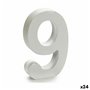 Numéro 9 Bois Blanc (2 x 16 x 14,5 cm) (24 Unités)