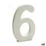 Numéro 6 Bois Blanc (1,8 x 21 x 17 cm) (12 Unités)