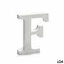 Lettre F Bois Blanc (2 x 16 x 14,5 cm) (24 Unités)