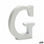 Lettre G Bois Blanc (2 x 16 x 14,5 cm) (24 Unités)