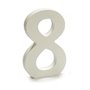 Numéro 8 Bois Blanc (1,8 x 21 x 17 cm) (12 Unités)