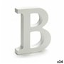 Lettre B Bois Blanc (2 x 16 x 14,5 cm) (24 Unités)