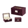 Boîte d'horloge Métal Bordeaux (16 x 8,5 x 11 cm) (6 Unités)
