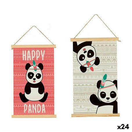 Décoration murale Ours Panda 1 x 54 x 33 cm (24 Unités)