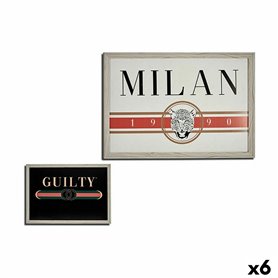 Cadre GUILTY MILAN Contre-plaqué 46 x 2 x 66 cm (6 Unités)