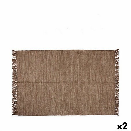 Tapis Marron 180 x 120 cm (2 Unités)