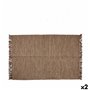 Tapis Marron 180 x 120 cm (2 Unités)