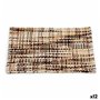 Tapis de bain 50 x 80 cm Marron (12 Unités)