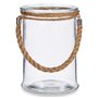 Bougeoir Transparent verre Herbier marin 14,5 x 21 x 14,5 cm (6 Unités