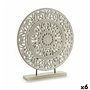 Figurine Décorative Mandala Blanc 7 x 49 x 44 cm (6 Unités)