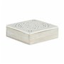 Boîte Décorative Blanc Bois 22 x 7,5 x 22 cm (4 Unités)