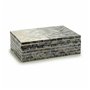 Boîte Décorative Gris Nacre noire Contre-plaqué 15,2 x 7,2 x 25 cm (4 