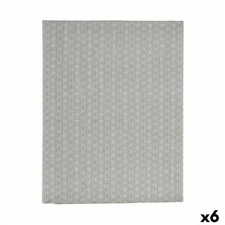 Nappe toile Antitaches Étoile 140 x 180 cm Gris (6 Unités)