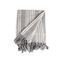 Foulard multi-usages Rayures 235 x 205 cm Blanc Gris (8 Unités)