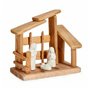 Crèche de Noël Blanc Naturel Bois Céramique 18 x 17 x 8 cm (2 Unités)