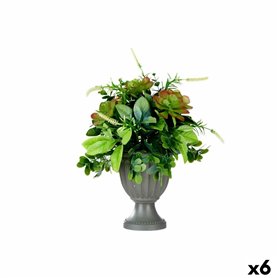 Plante décorative Verre Plastique 25 x 36 x 25 cm (4 Unités)