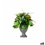 Plante décorative Verre Plastique 25 x 36 x 25 cm (4 Unités)