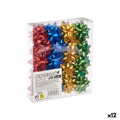 Boucles Mat Multicouleur PVC 5 x 3,5 x 5 cm (12 Unités)