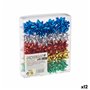 Boucles Brille Multicouleur PVC 5 x 3,5 x 5 cm (12 Unités)