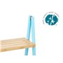 Etagère de salle de bains Bleu Naturel Bambou Bois de pin 40,3 x 81,5 