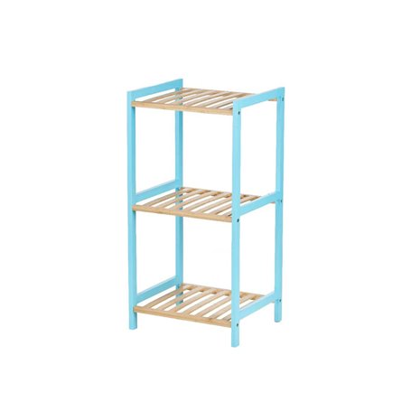 Etagère de salle de bains 35 x 30 x 70 cm Bleu Naturel Bambou Bois de 