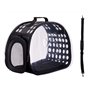 Cage de Transport Noir Plastique 43 x 20 x 33 cm (4 Unités)