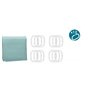 Rideau de Douche Points Vert turquoise Polyester 180 x 180 cm (12 Unit