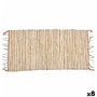 Tapis Blanc Naturel 70 x 1 x 140 cm (8 Unités)