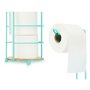 Porte-rouleaux pour Papier Toilette Menthe Métal Bambou 16,5 x 63,5 x 