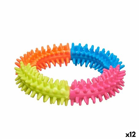 Jouet pour chien Cerceau de soutien Silicone 12,5 x 2,5 x 12,5 cm (12 