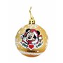 Boule de Noël Minnie Mouse Lucky Doré 10 Unités Plastique (Ø 6 cm)