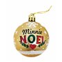 Boule de Noël Minnie Mouse Lucky Doré 10 Unités Plastique (Ø 6 cm)