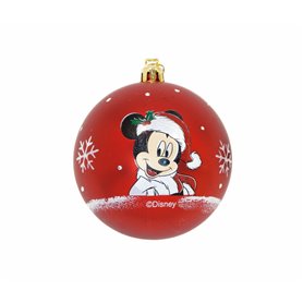 Boule de Noël Mickey Mouse Happy smiles 6 Unités Rouge Plastique (Ø 8 