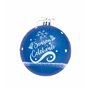 Boule de Noël Frozen Memories 6 Unités Bleu Blanc Plastique (Ø 8 cm)