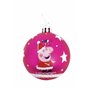 Boule de Noël Peppa Pig Cosy corner Fuchsia 6 Unités Plastique (Ø 8 cm