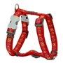 Harnais pour Chien Red Dingo Style Rouge Empreinte des animaux 25-39 c