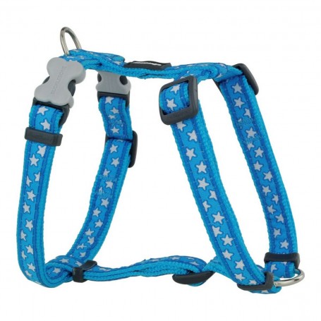 Harnais pour Chien Red Dingo Style Bleu Étoile 25-39 cm