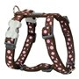 Harnais pour Chien Red Dingo Style Rose Marron Pois 30-48 cm