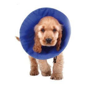 Collier de protection Isabelino pour chiens KVP EZ Soft Bleu (18-38 cm