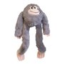 Jouet pour chien en peluche Gloria Iwazaru 11 x 44 x 45 cm Singe Gris