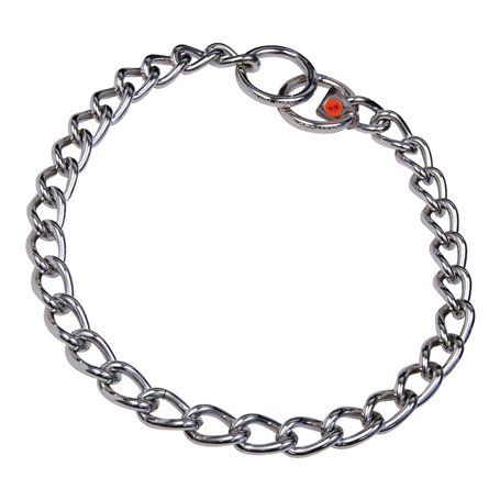 Collier pour Chien Hs Sprenger Argenté 4 mm Maillons Torsadé (55 cm)