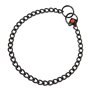 Collier pour Chien Hs Sprenger Noir 2,5 mm Maillons Court (50 cm)