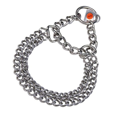 Collier pour Chien Hs Sprenger Argenté 2 mm Double Maillons (35 cm)