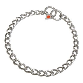 Collier pour Chien Hs Sprenger Argenté 3 mm Mat Maillons Torsadé (65 c