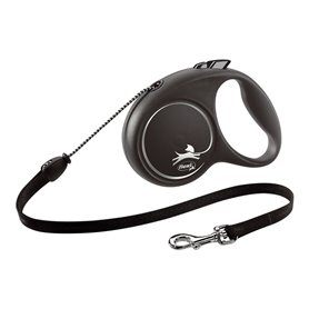 Laisse pour Chien Flexi BLACK DESIGN 5 m Taille M Silver