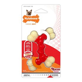 Jouet pour chien Nylabone Extreme Chew Double Bacon Taille M Nylon The