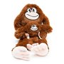 Jouet pour chien en peluche Gloria Mizaru 11 x 44 x 45 cm Singe Marron