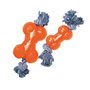 Jouet pour chien Gloria Os Orange S (9 cm)